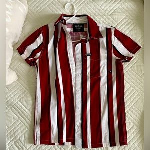 Hollister Striped Button Up